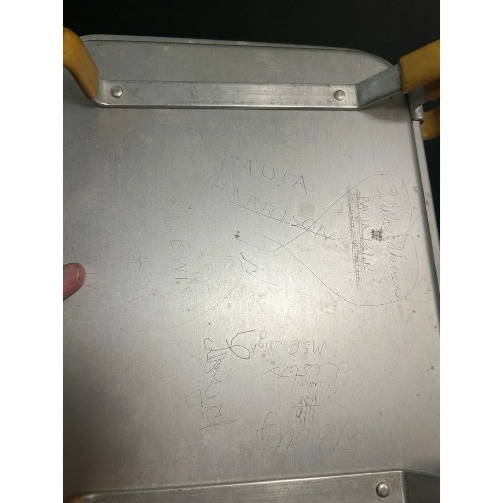 TraCo Vintage Aluminum Drive-In Car Hop Window Serving Tray Dallas, USA